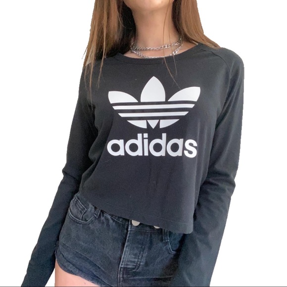 adidas Tops - Adidas Originals Long Sleeve black sweatshirt